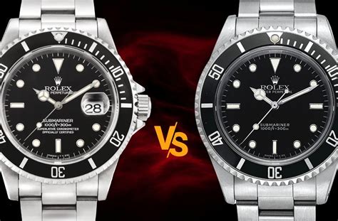 rolex submariner too big|rolex submariner date vs.